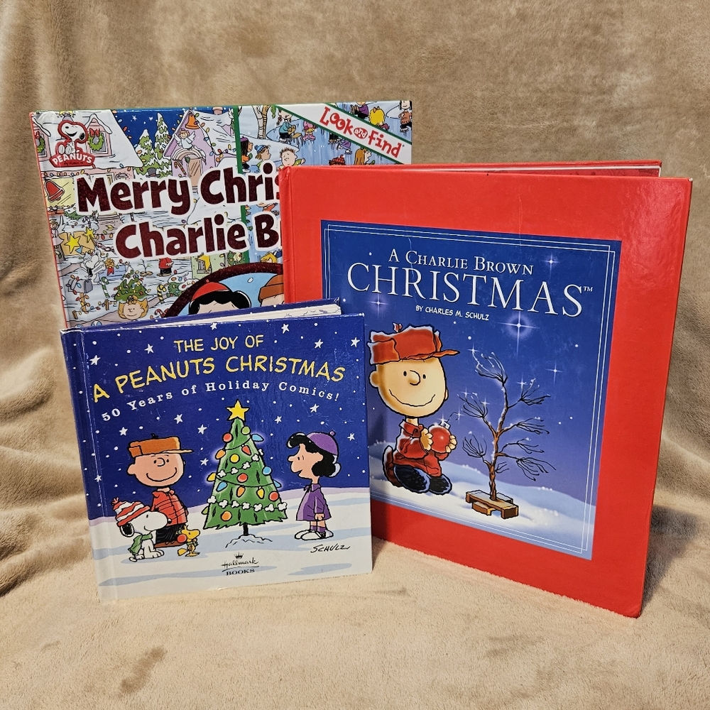 Charlie Brown Peanuts Christmas Hardback Book Bundle